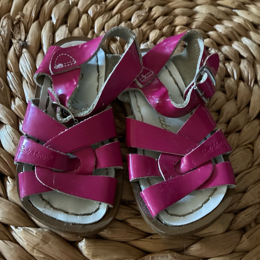 Salt Water Sandals by Hoy - Bright Pink Kids Sandals